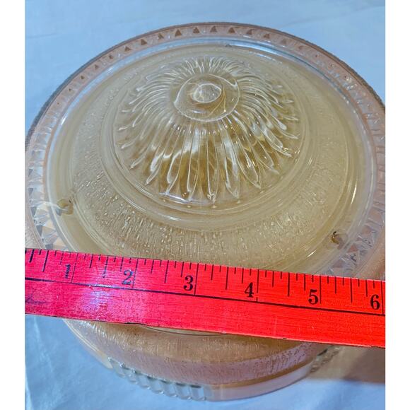 Antique 1920s Light Fixture Ceiling Pink Clear 3 Hole Elegant Shade Cover Globe - Picture 13 of 15